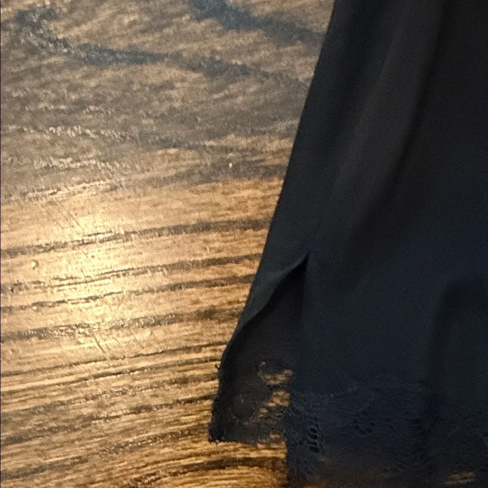 Goldhawk Black silk Lace-Trim Camisole Tank Top - Picture 6 of 8